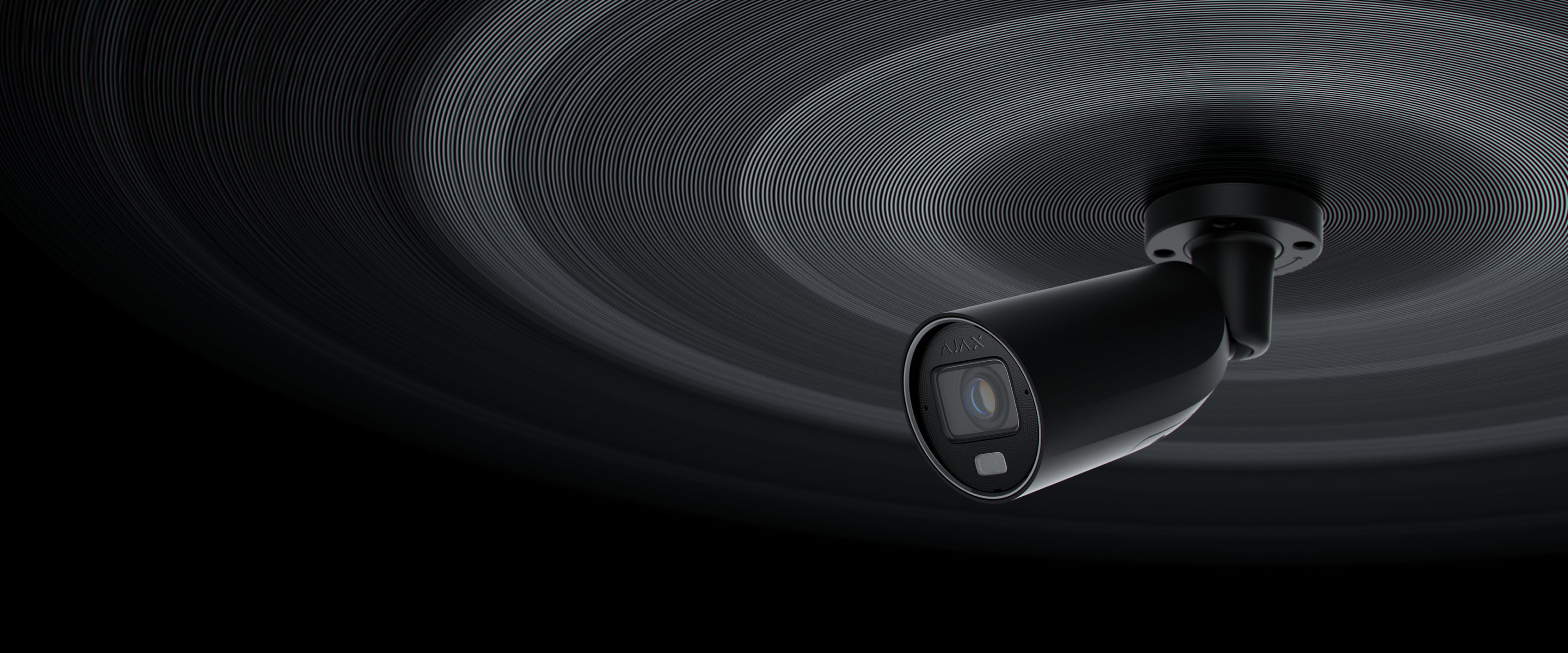 Ajax BulletCam HLVF camera with motorised varifocal lens and hybrid infrared and white-light illumination