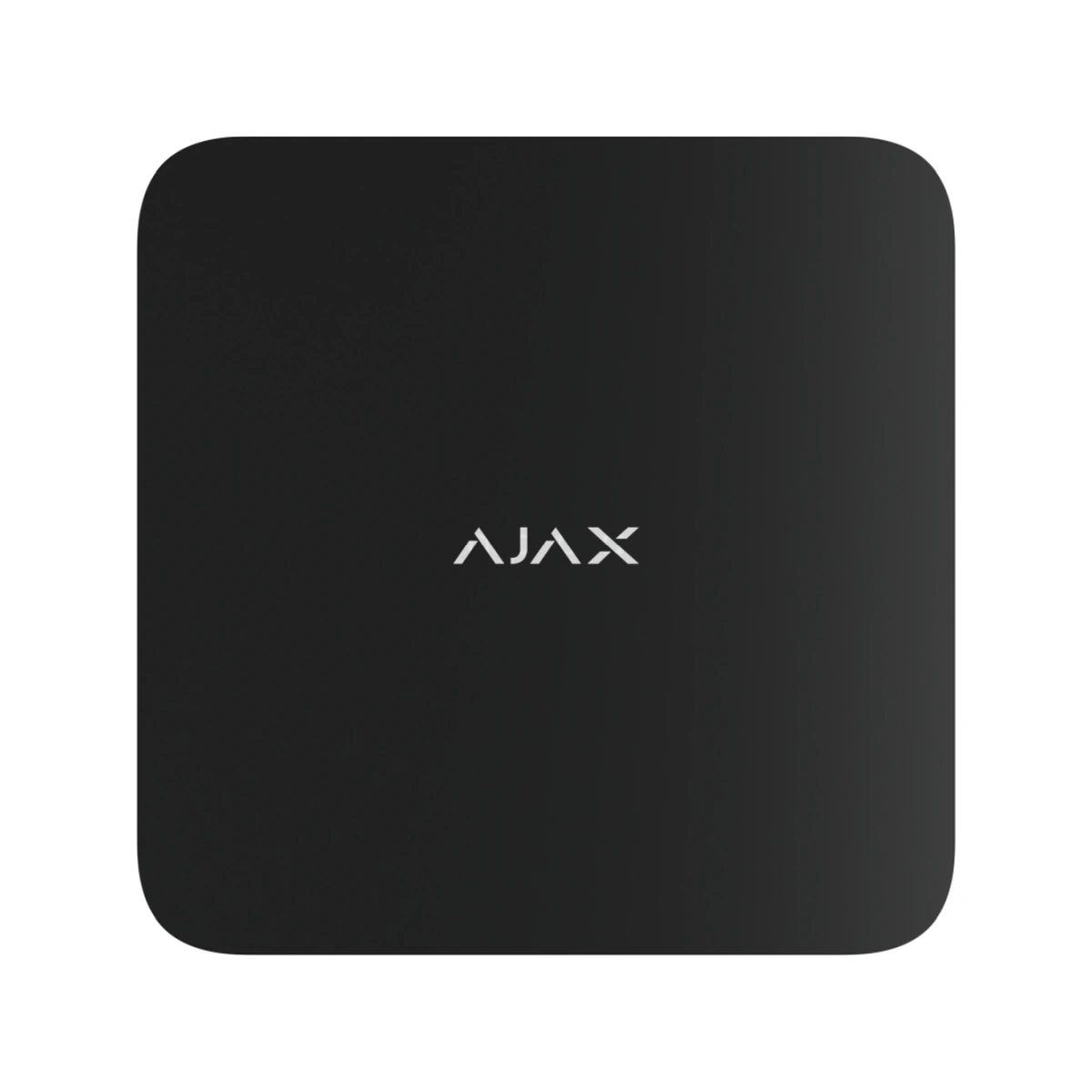 Genuine black Ajax Superior Hub G3 shown from the front.