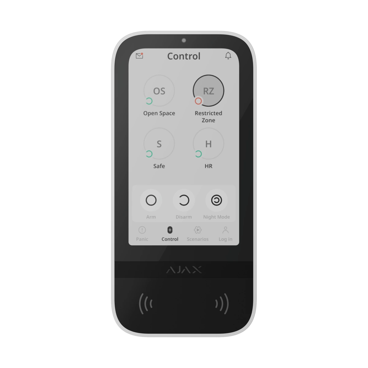 Genuine Ajax Superior KeyPad TouchScreen G3 product image.